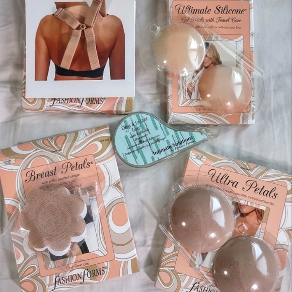 Lingerie Bras Bra Lot Fashion Forms Breast Pasties Gel Strapless Intimate Straps